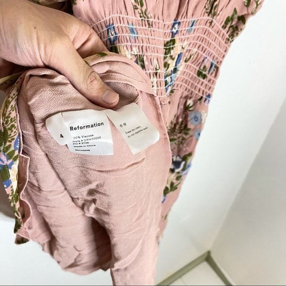 Reformation | NWOT Elyse Irene Floral Mini Dress - Picture 6 of 12